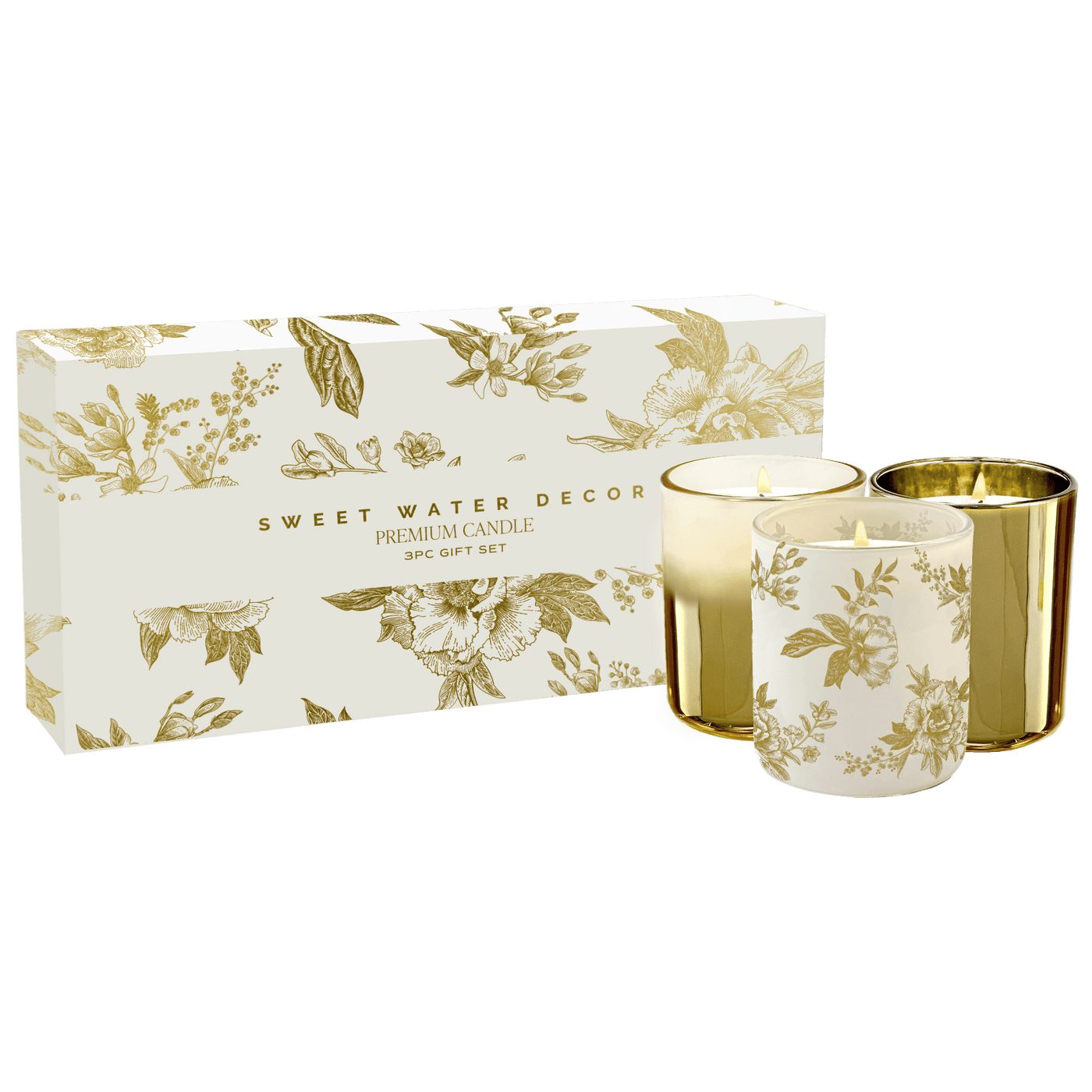 Candle Gift Box Set (Salt and Sea, Island Air, Palo Santo Patchouli)
